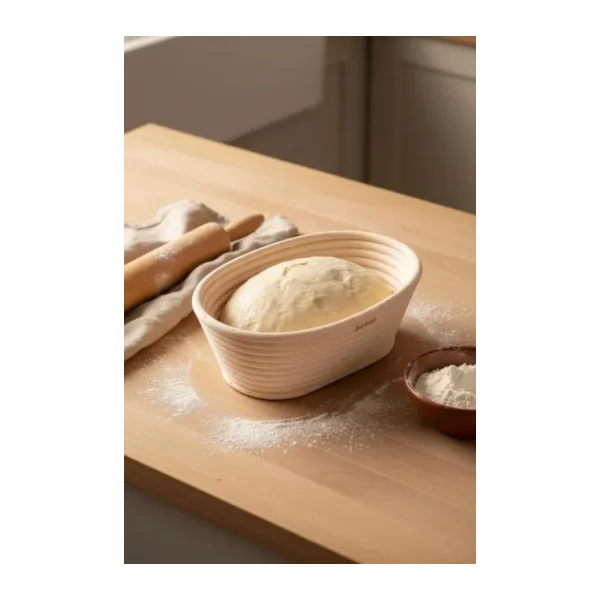 Bambum Puder - Ekmek Mayalama Sepeti Oval 21 cm