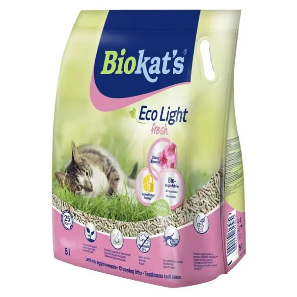 Biokat's Eco Light Fresh Cherry Blossom 5 lt Pelet Kedi Kumu
