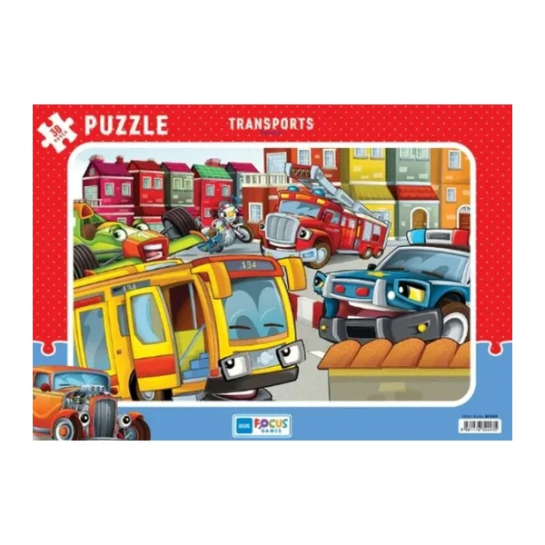 Blue Focus Transports 30 Parça Puzzle BF243