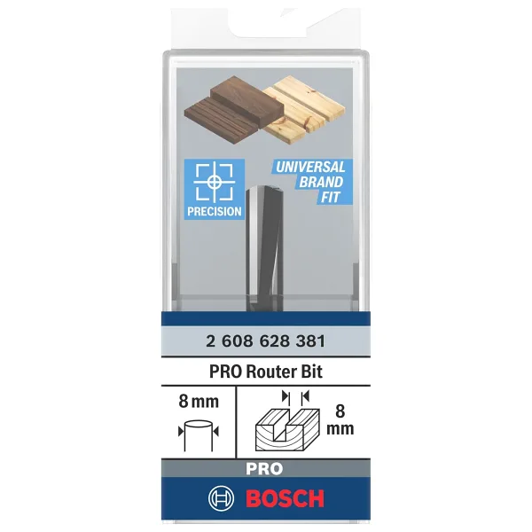 Bosch 2 608 628 aksesuarı 381 kesici 8 mm, D1 8 mm, U 20 mm, G 51 mm