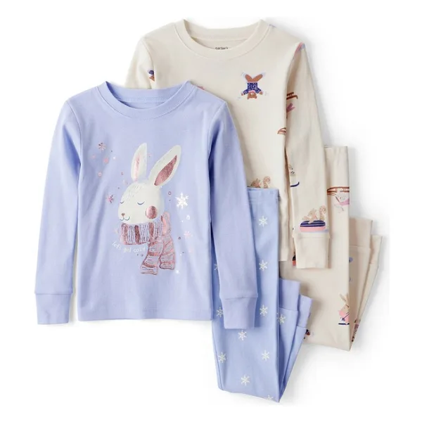 Carter's Kız Bebek Ekru Pijama Set - 12 Ay