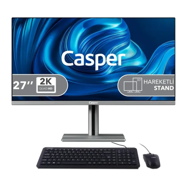 Casper Nirvana A87.1362-CV00X-V-G i7-13620H 24 GB 500 GB SSD UHD Graphics 27" QHD All in One PC