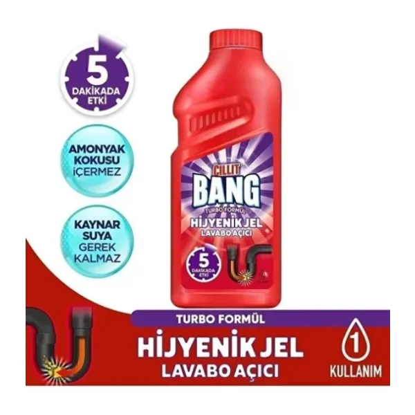 Cillit Bang Hijyenik Jel 500 ml Lavabo Açıcı