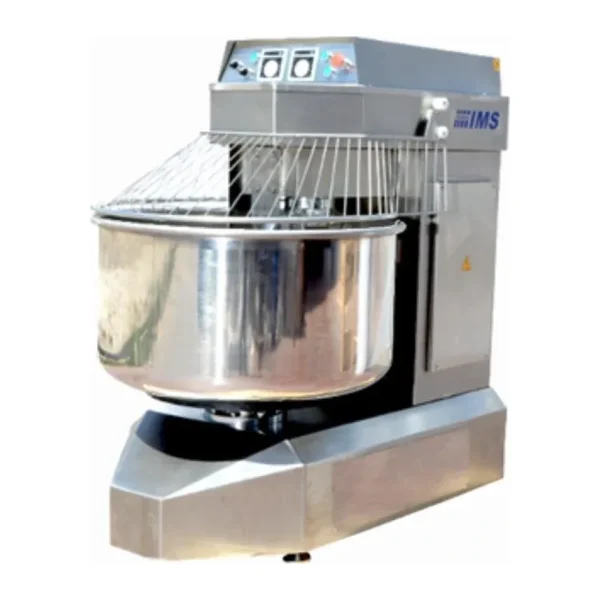 Dirmak ISM 350-32S CR Spiral Hamur Yoğurma Makinası 350 Lt Kazan İki Yönlü Kazan 150 Kg Un Kapasiteli İki Devirli İki Yöne Dönen Kazan Krom Gövde 380v/3p/50hz