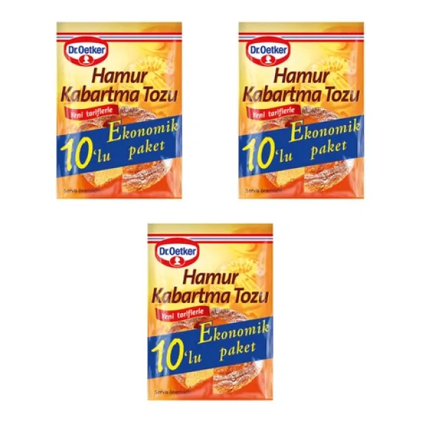 Dr. Oetker Glutensiz Hamur Kabartma Tozu 10'lux3 Adet