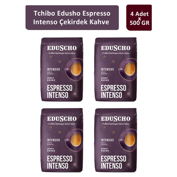 Eduscho Espresso Intenso Çekirdek Kahve 500 gr 4'lü