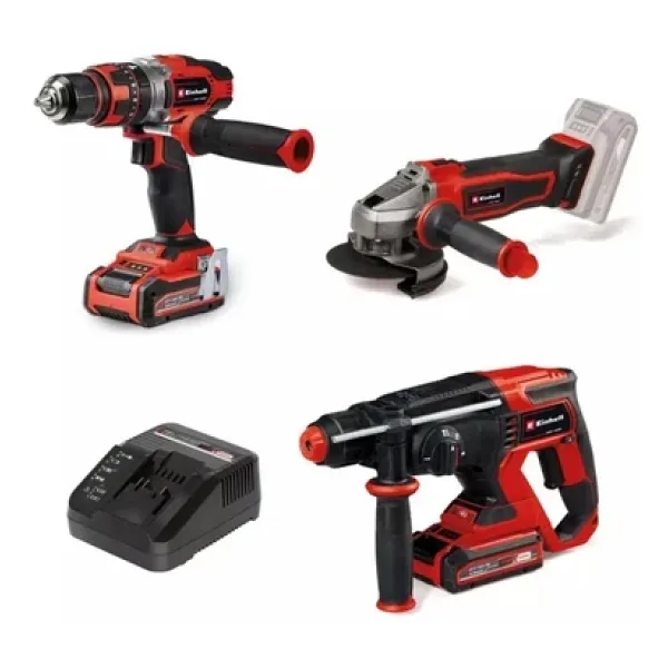 Einhell TE-TK 18/3 Li +2 CD+AG+HD Çift Akülü Elektrikli El Aletleri Seti