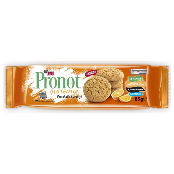 Eti Pronot Glutensiz Portakallı Kurabiye 85 gr