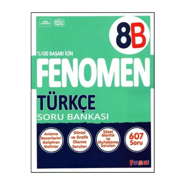Fenomen Okul Yayınları 8. Sınıf LGS Türkçe B Soru Bankası