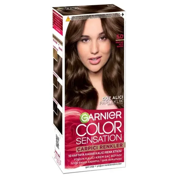 Garnier Çarpıcı Renkler 5.0 Parlak Açık Kahve Saç Boyası