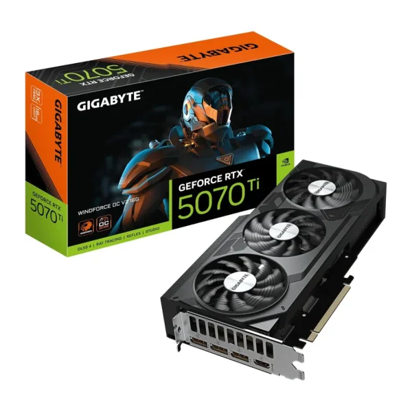 Gigabyte RTX 5070 TI Windforce OC V2 16G GV-N507TWF3OCV2-16GD 256 Bit GDDR7 16 GB Ekran Kartı