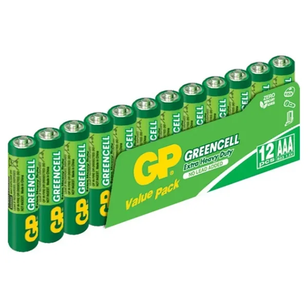 GP Greencell 24G R03 12'li Çinko AAA İnce Kalem Pil