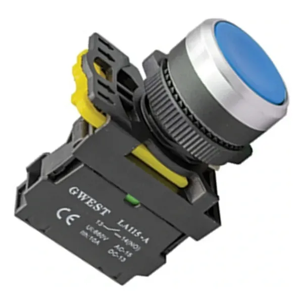 Gwest A5-21 22mm Mavi Yaylı Buton 1NO