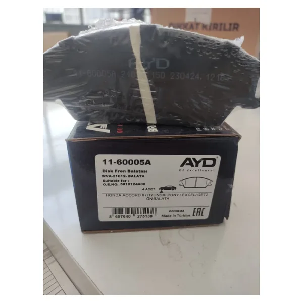 HYUNDAİ GETZ 2002-2009 ÖN FREN BALATA TAKIMI 58101-1CA00