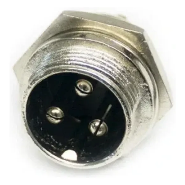 IC-261M 12mm Mayk Erkek Fiş Şase 3P Konnektör