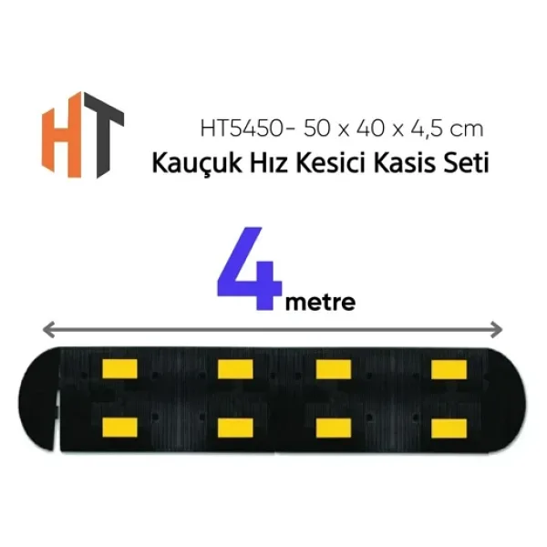 Kauçuk Hız Kesici Kasis Seti -2 Bantlı Eko - 4 Metre