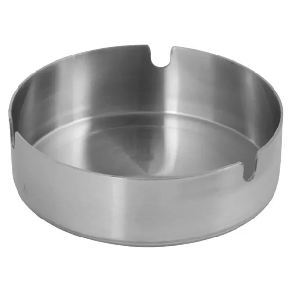 Krom Metal Gri Küllük Kül Tablası - Sigara Küllüğü - 10 Cm. - 1 Adet