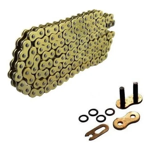 Kuba Superlight 125 cc Oringli Gold Teker Zinciri 428-136 Bakla(Uzun Zincir) Supermoto