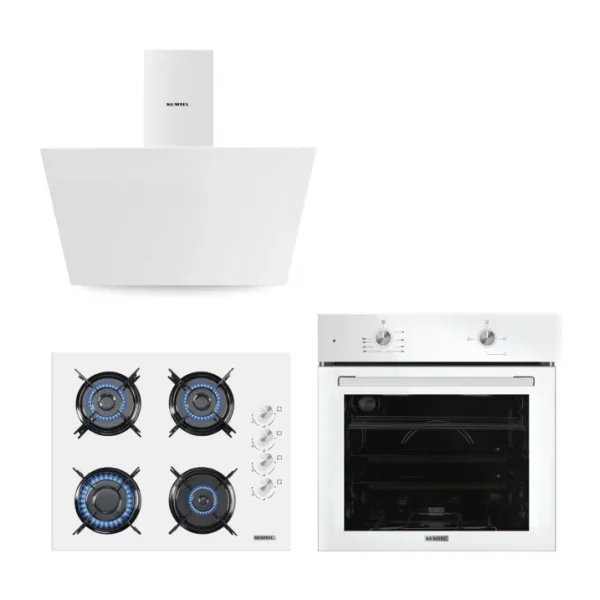 Kumtel Home Basic Beyaz Ankastre Set