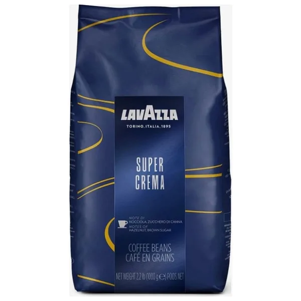 Lavazza Super Crema 1 kg Çekirdek Kahve Brezilya Menşeli Fındık ve Esmer Şeker Lezzeti
