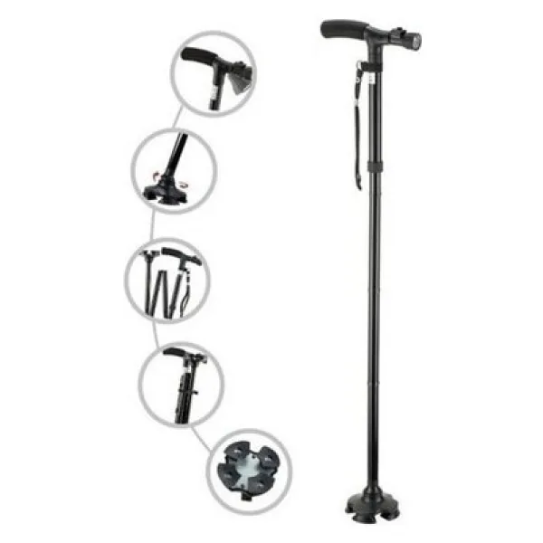 Led Işıklı Katlanır Baston