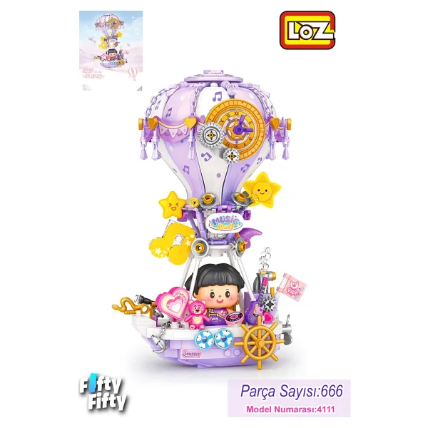 Loz Creative Hava Balonu LZ4111 666 Parça Blok Oyuncak