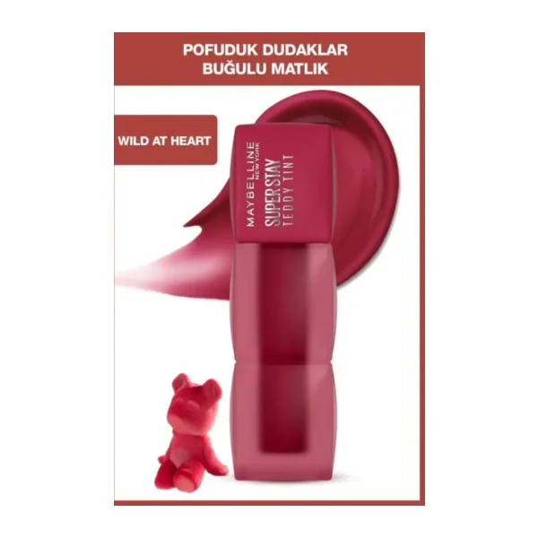 Maybelline New York Super Stay Teddy Tint Mat 50 Wild At Heart Likit Ruj