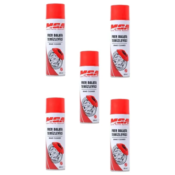 MGA Fren Balata Temizleme Spreyi Ve Genel Amaçlı Temizleyici 500 ML 5 Adet