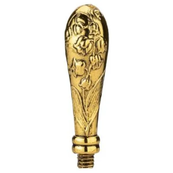 Mum Mühür Damga Kolu Premium Metal Çan Çiçeği Gold