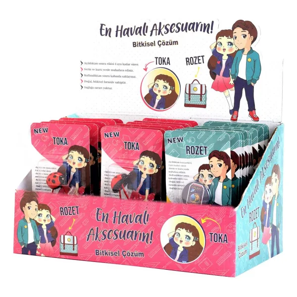 NEW Bit Tokası & Bit Rozet Standı - 12 Bit Rozeti + 12 Bit Tokası