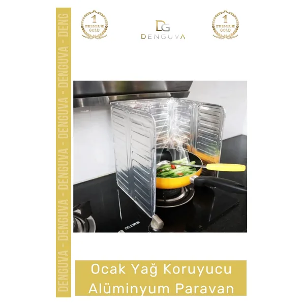 #Ocakkoruyucu Isıya Dayanıklı Katlanır Ocak Arkası Mutfak Sıçratmaz Yağ Koruyucu Alüminyum Paravan