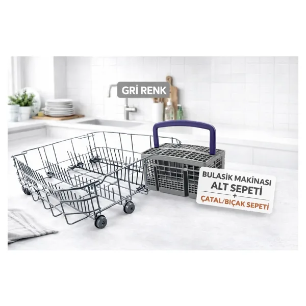 ÖZ BEYAZ EŞYA BEKO D1 2001 Bulaşık Makinesi Alt Sepet + Kaşıklık Sepeti