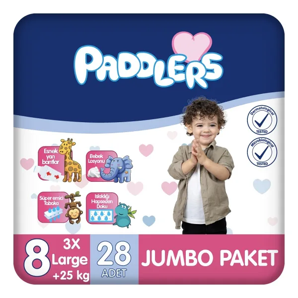 Paddlers 8 Numara XXX Large 28'li Bebek Bezi