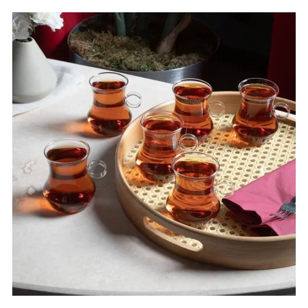 Perotti Dem 6 Lı Borosilikat Çay Bardağı Seti 15529