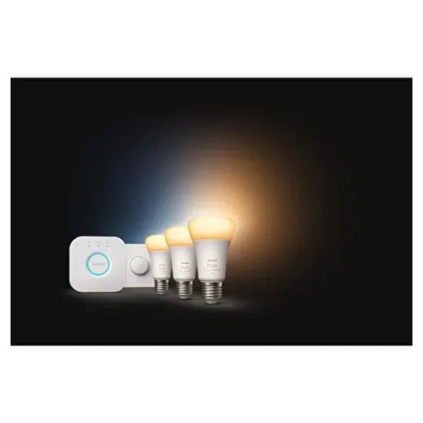 Philips Hue 1100 75 W E27 3'lü Akıllı LED Ampul + Akıllı Buton + Bridge Başlangıç Seti