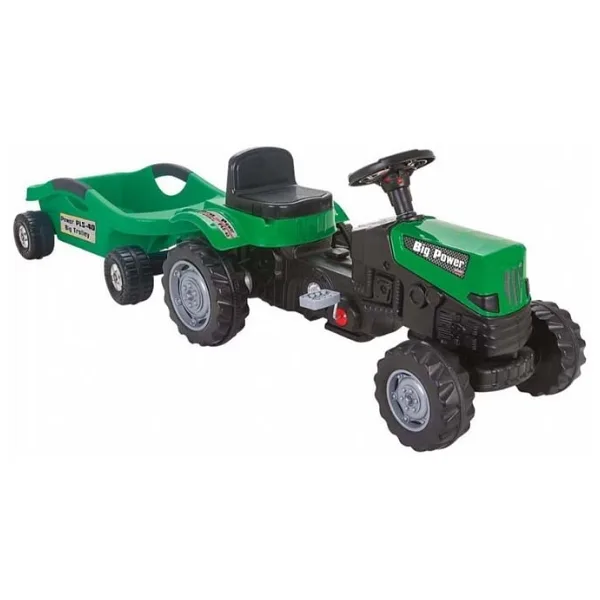 Pilsan 07-320 Power Big Trolley Yeşil Pedallı Traktör