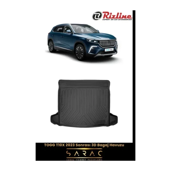 Rizline Togg T10x 2023 Sonrasi 3D Bagaj Havuzu