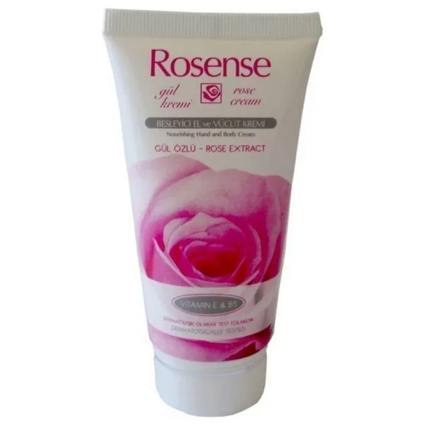Rosense Besleyici El ve Vücut Gül Kremi 75 ML