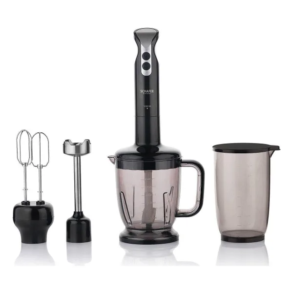 Schafer Meister Mega 11 Parça Siyah 1000 W Blender Seti