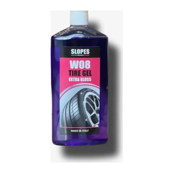 Slopes W08 500 ml Lastik Parlatıcı Jel
