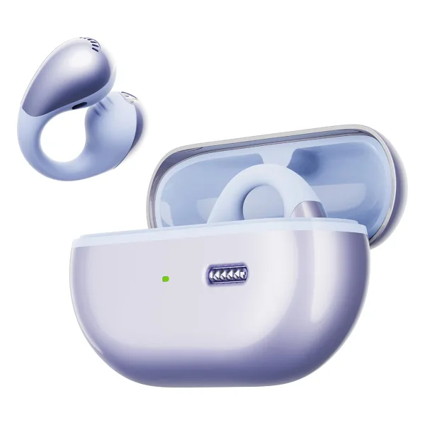 Soundpeats PearlClip Pro TWS Mor Open Ear Bluetooth Kulaklık