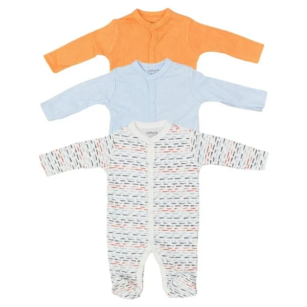 Tiffany Baby Striped Theme 3'Lü Patikli Tulum 53040
