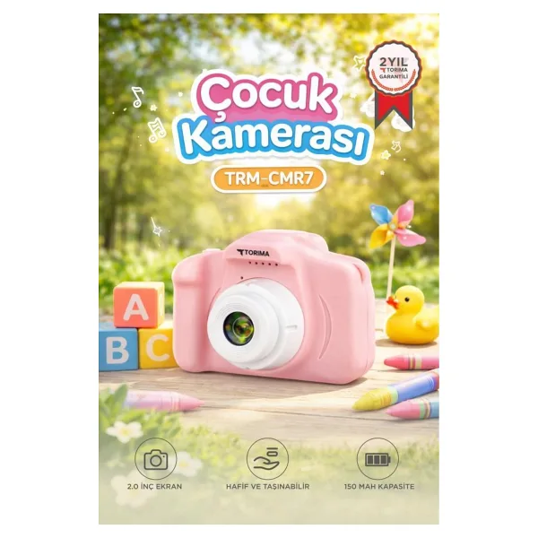Torima CMR-7 Pembe Dijital Çocuk Fotoğraf Makinesi