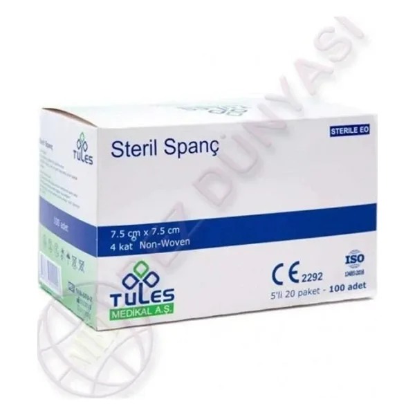 TULES SPANC 7,5x7,50 100x1 PAKET