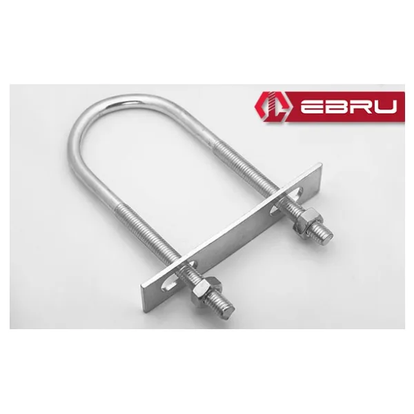 U Civata, Karşılık Demiri + Somunlu - M8x35 - 2 Set