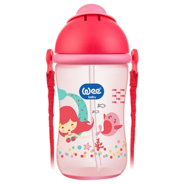 Wee Baby 171 Pipetli 380 ml Pembe Bardak