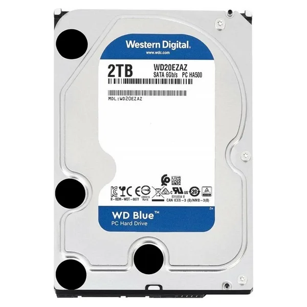 Western Digital Blue WD20EZAZ SATA 3.0 5400 RPM 3.5" 2 TB Harddisk