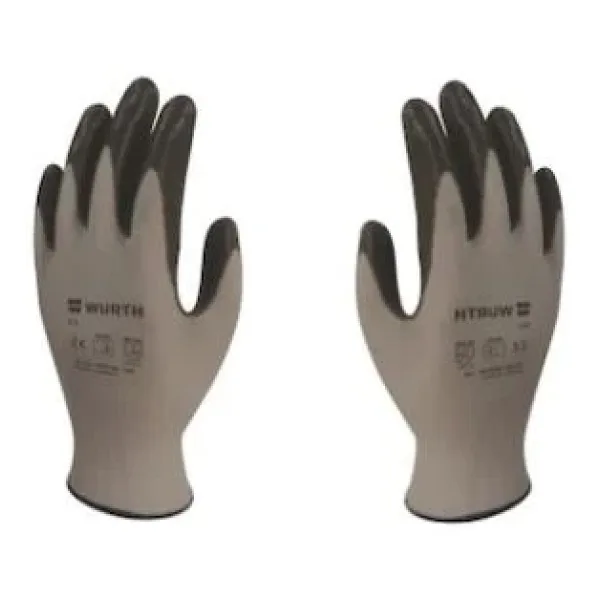 Würth İş Güvenliği Eldiveni Nitril Siyah 9 Numara ( Large)