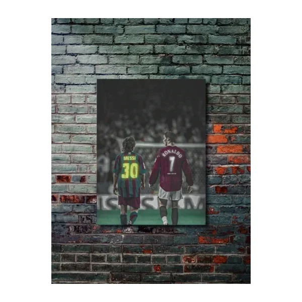 ZNC Ronaldo, Messi - Spor Posterleri, Takım Posterleri Özel Tasarım Kağıt Poster
