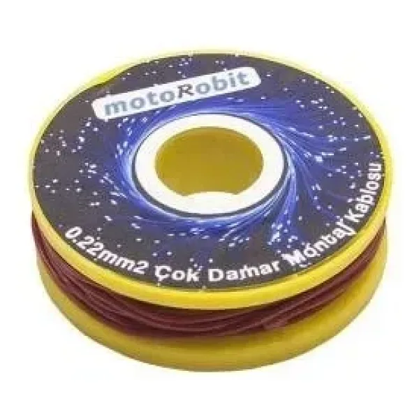 0.22 mm2 Kırmızı Çok Damar Montaj Kablosu - 10 Metre